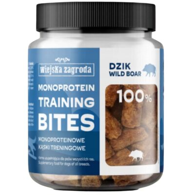 Przysmaki dla psa Dzik kąski monoproteinowe treningowe 150g Wiejska Zagroda